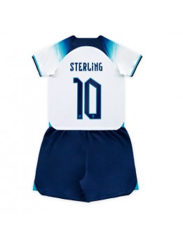 Billige England Raheem Sterling #10 Hjemmedraktsett Barn VM 2022 Kortermet (+ Korte bukser)